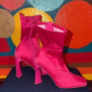 Call It Spring Fuchsia Heeled Boots